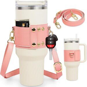 Water bottle holder with strap